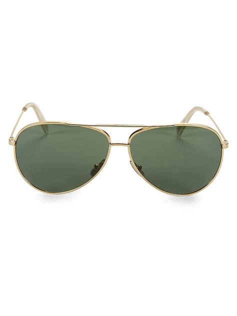 Shop CELINE CL40062U 61MM Aviator Sunglasses .